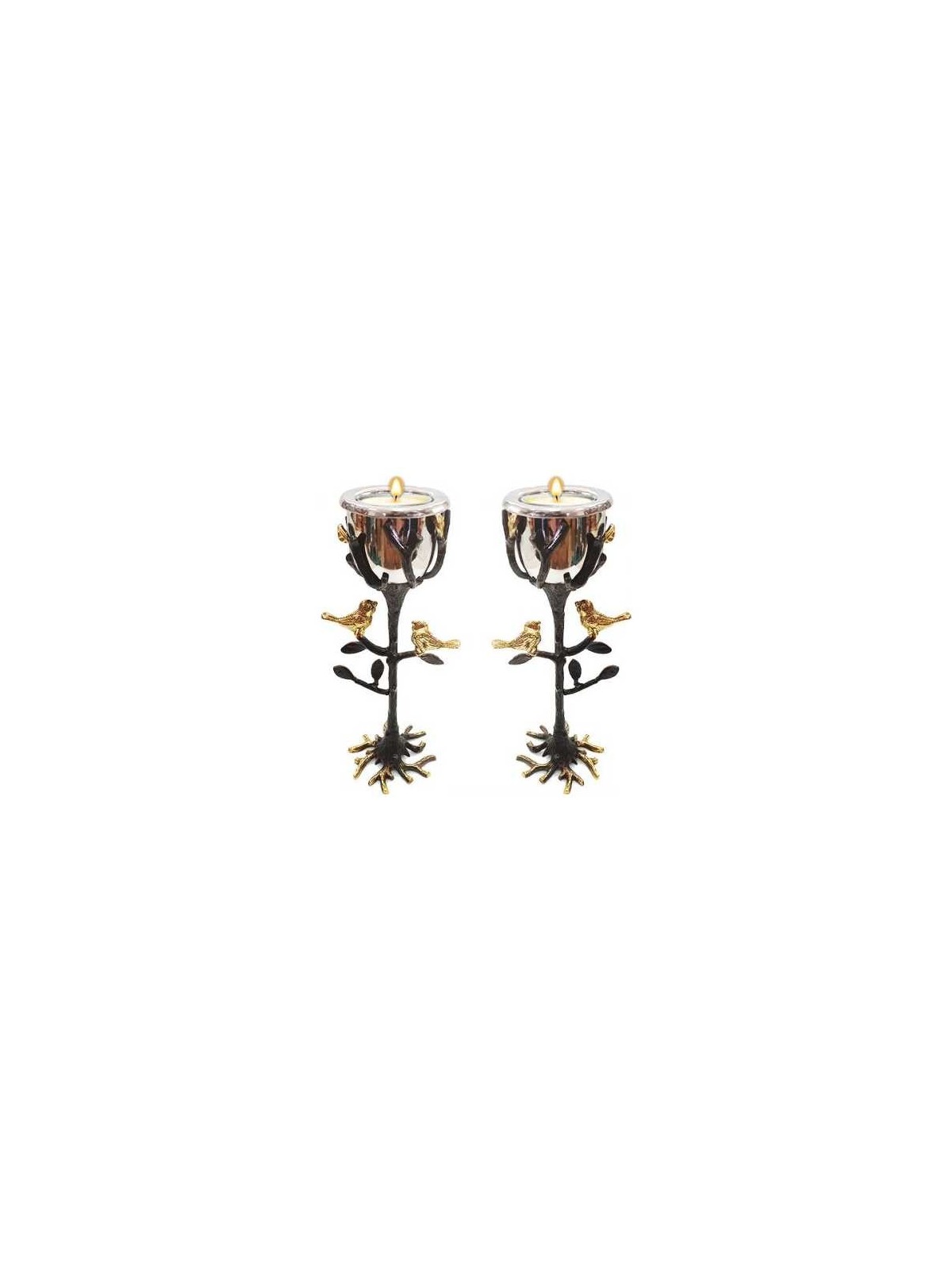 Tree of Life Brass Candlesticks | Candle Holders | Judaica